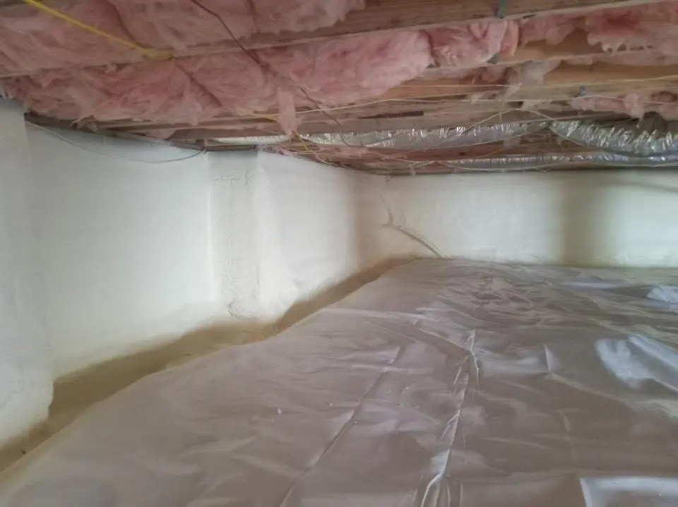 Crawl space encapsulation with closed-cell spray foam for Roof Maintenance in Willmar